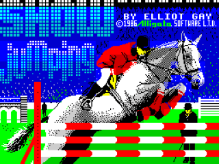 Jump title screen for ZX Spectrum